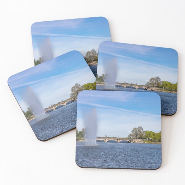 Item preview, Lombard Bridge and Alster Fountain in Hamburg, Germany designed and sold by jrtwynam.