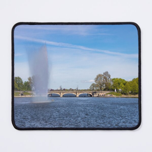 Item preview, Lombard Bridge and Alster Fountain in Hamburg, Germany designed and sold by jrtwynam.