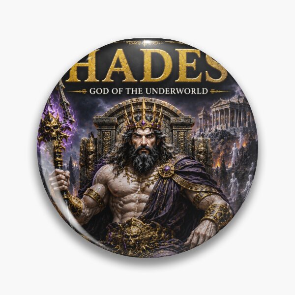 Item preview, Hades God of the Underworld | Greek Mythology Dark Fantasy Poster | Cerberus Collectible Art | Greek Gods Collection #03 | Slay The Time designed and sold by SLAYTHESPACE.