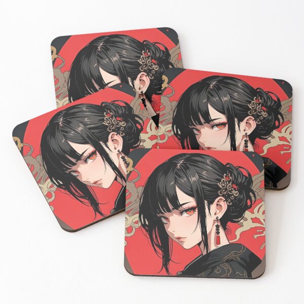 Item preview, Elegant Gothic Kimono Girl | Japanese Anime Aesthetic Digital Art designed and sold by Dyan4.