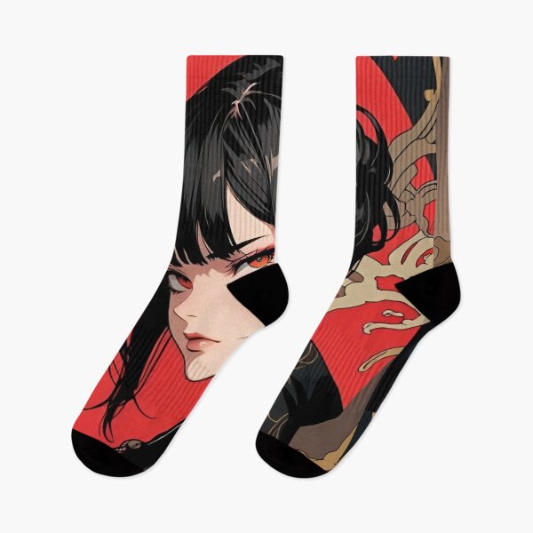 Item preview, Elegant Gothic Kimono Girl | Japanese Anime Aesthetic Digital Art designed and sold by Dyan4.