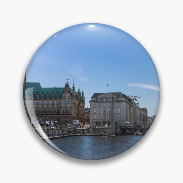 Item preview, Alster Canal View with Hamburg City Hall, Germany designed and sold by jrtwynam.