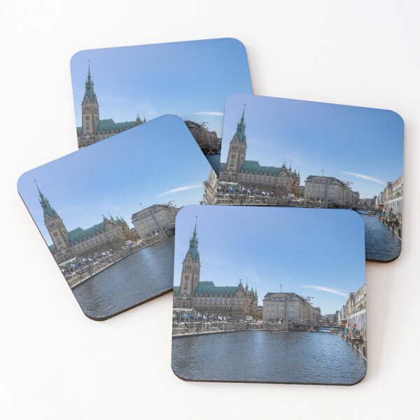 Item preview, Alster Canal View with Hamburg City Hall, Germany designed and sold by jrtwynam.