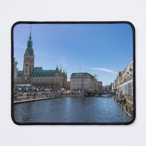 Item preview, Alster Canal View with Hamburg City Hall, Germany designed and sold by jrtwynam.