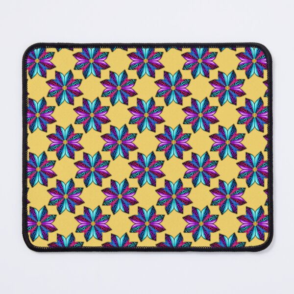 Item preview, Zentangle Flower on a Yellow Background Seamless Pattern designed and sold by dotdotsmilecreative.