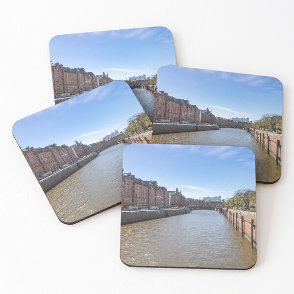 Item preview, Scenic View of Hamburg's Iconic Speicherstadt Canal designed and sold by jrtwynam.