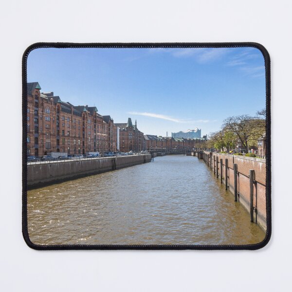 Item preview, Scenic View of Hamburg's Iconic Speicherstadt Canal designed and sold by jrtwynam.