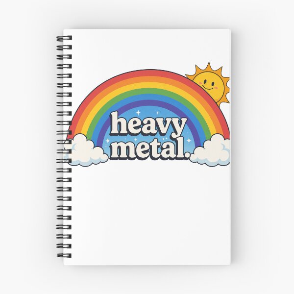 Item preview, Heavy Metal Rainbow Shirt | Cute Metal Music Funny Graphic Tee designed and sold by SleepyLlamaClothes.
