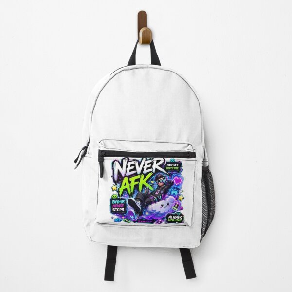 Item preview, NEVER AFK Gaming Sticker | Hardcore Gamer Quote Esports Design designed and sold by Stylestickers55.