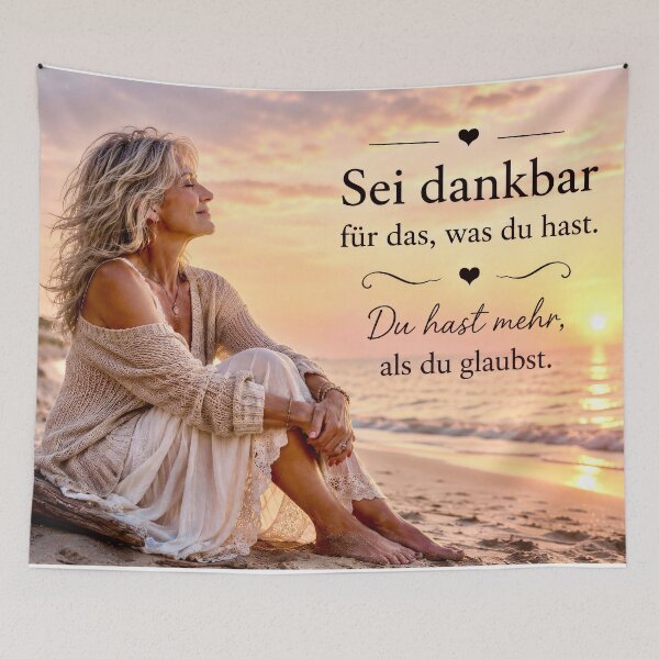 Item preview, By the sea: Be grateful – An inspirational quote designed and sold by Steffani Lehmann.