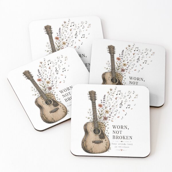 Item preview, Vintage Floral Guitar Art | Acoustic Guitar Design | Music Lover Gift designed and sold by Desvyn.