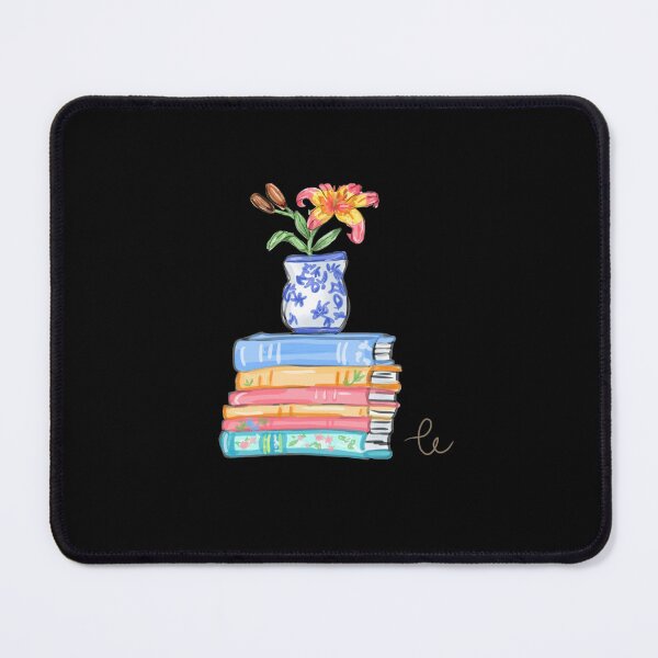 Item preview, Books & Blooms - Cozy Book Stack with Lily Ilustration designed and sold by lilylightstudio.