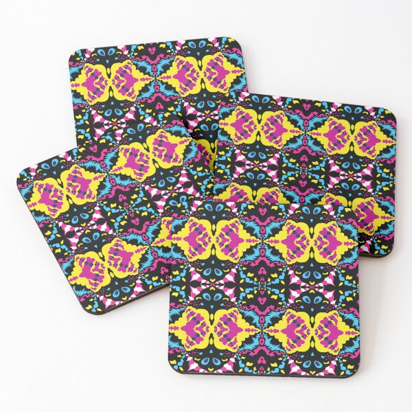 Item preview, Neon Psychedelic Kaleidoscope Rave Seamless Pattern designed and sold by mrhighsky.
