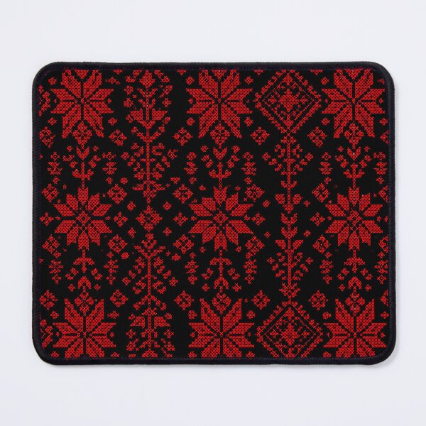 Item preview, Bold Palestinian Embroidery Pattern – Red Cross Stitch Folk Textile Design designed and sold by BrainCurves.