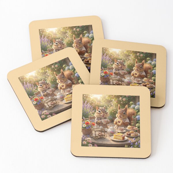 Item preview, The Squirrels' Fairy-Tale Tea Party. designed and sold by JoyNest = "The nest of joy".