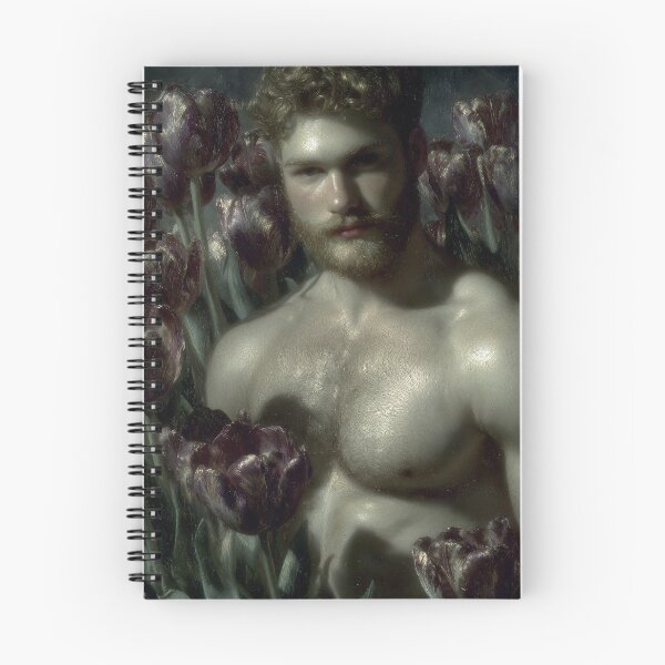 Item preview, Pieter with Tulips Portrait Print designed and sold by AquariusCr8iv.