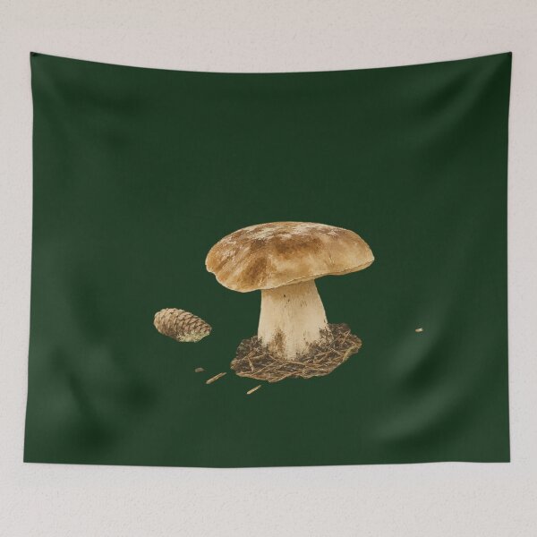 Item preview, Woodland King Bolete Illustration designed and sold by 63Hotpeppers.