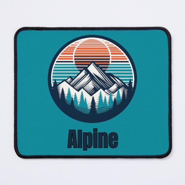 Item preview, Vintage Alpine Mountain Logo | Retro Outdoor Camping Hiking Design designed and sold by Timber-Trail.
