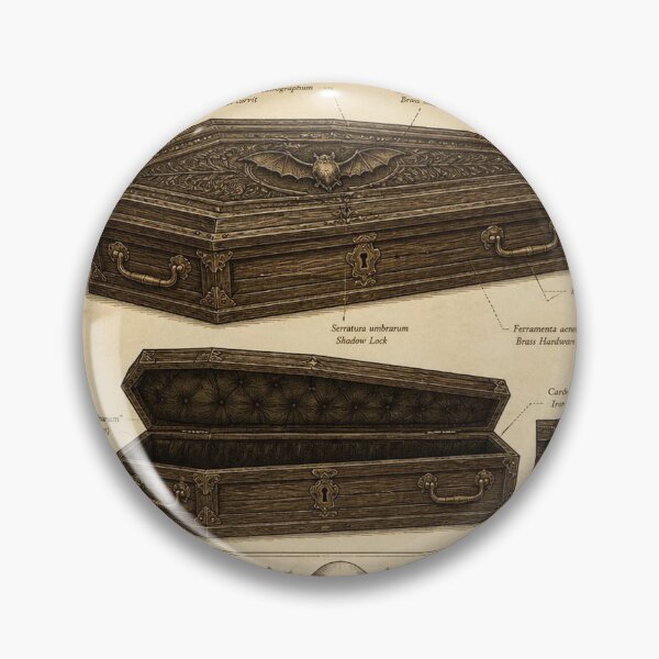 Item preview, Coffin Vintage Naturalist Halloween Shirt designed and sold by SunnyDesign82.