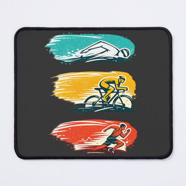 Item preview, Triathlon Gift Swimmer Cyclist Runner Art designed and sold by Corvoria.