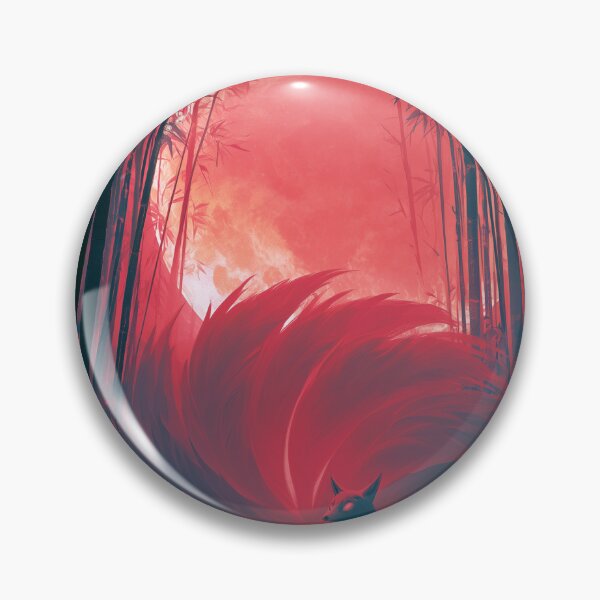 Item preview, Kitsune Beneath Red Moon designed and sold by Rtymer.