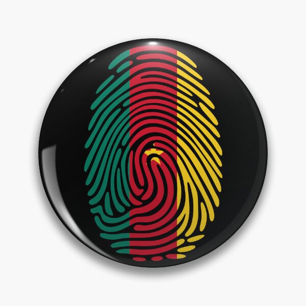 Item preview, Cameroon Flag Fingerprint Identity | Cameroonian DNA Heritage Graphic designed and sold by NTGUILTY.