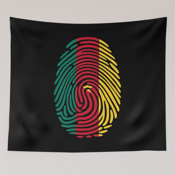 Item preview, Cameroon Flag Fingerprint Identity | Cameroonian DNA Heritage Graphic designed and sold by NTGUILTY.