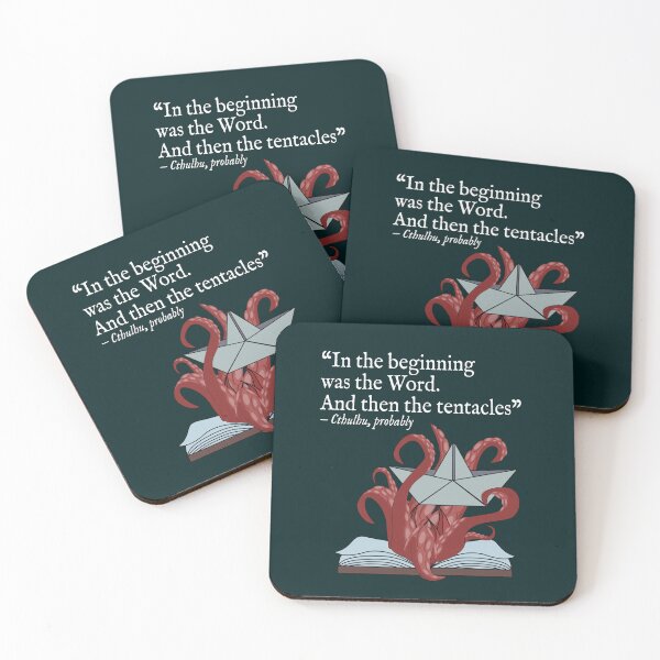 Item preview,  Kraken Cthulhu Quote Dark Whimsical  designed and sold by Saavaedra .