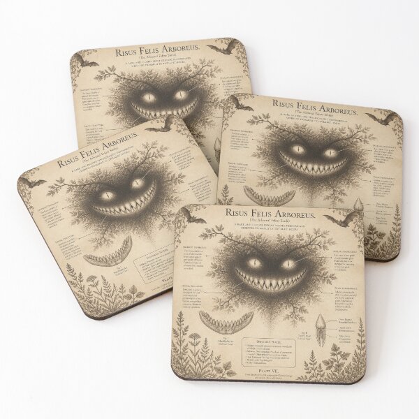Item preview, Cheshire Cat Smile Vintage Naturalist Halloween Shirt designed and sold by SunnyDesign82.