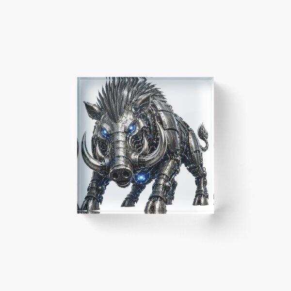 Item preview, Steel Warthog V5 – Mechanical Cyber Warthog | Industrial Metal Beast designed and sold by SteelCoat Studio.