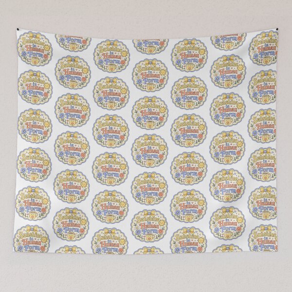 Item preview, Sunshine in Human Form – Cute Positive Floral Quote designed and sold by Chaotically Cutee.