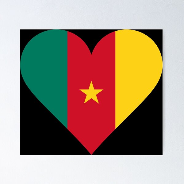 Item preview, Cameroon Heart Flag Graphic | I Love Cameroon Patriotic Symbol designed and sold by NTGUILTY.