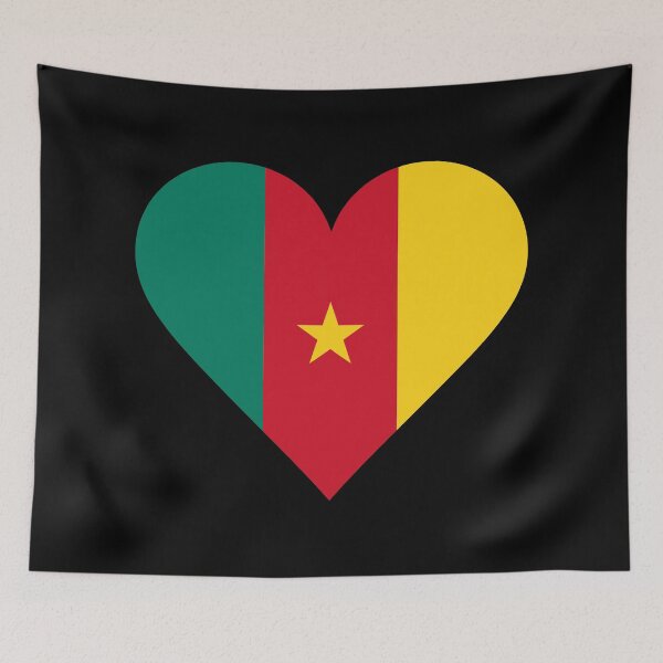 Item preview, Cameroon Heart Flag Graphic | I Love Cameroon Patriotic Symbol designed and sold by NTGUILTY.