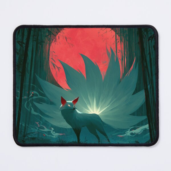 Item preview, Kitsune Beneath Red Moon designed and sold by Rtymer.