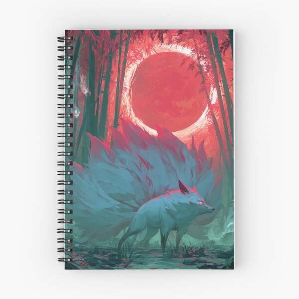 Item preview, Kitsune Beneath Red Moon designed and sold by Rtymer.