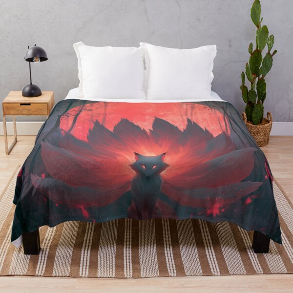 Item preview, Kitsune Beneath Red Moon designed and sold by Rtymer.