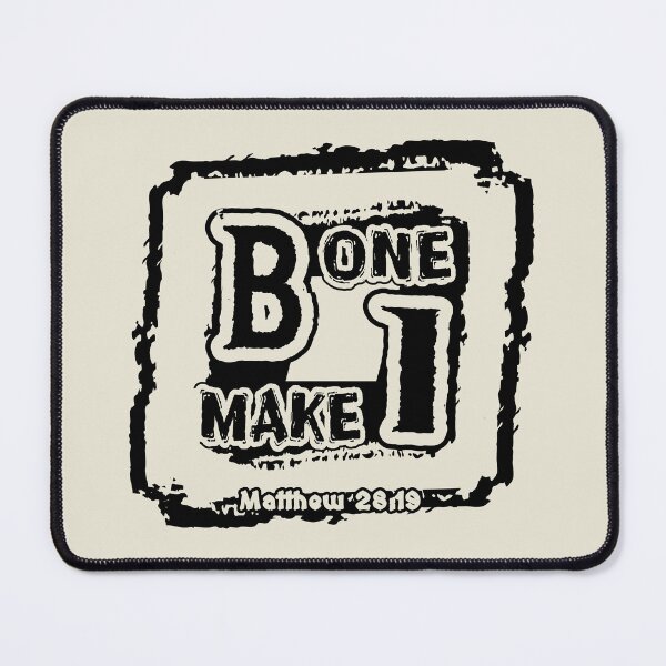 Item preview, Be One. Make One. Matthew 28:19 | Great Commission Christian Abstract Typography | Black designed and sold by ZechJohnRB.