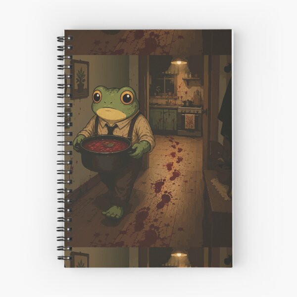 Item preview, Nothing Suspicious Frog Sticker – Funny Borscht Crime Scene Cartoon designed and sold by SimplePoDesign.