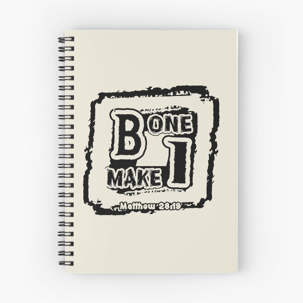 Item preview, Be One. Make One. Matthew 28:19 | Great Commission Christian Abstract Typography | Black designed and sold by ZechJohnRB.