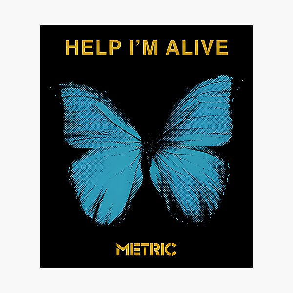 Item preview, Metric Help I'm Alive Butterfly designed and sold by melfeder.