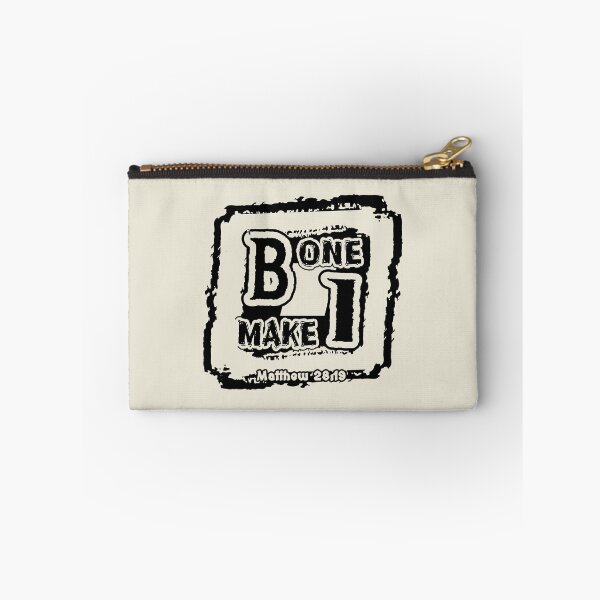 Item preview, Be One. Make One. Matthew 28:19 | Great Commission Christian Abstract Typography | Black designed and sold by ZechJohnRB.