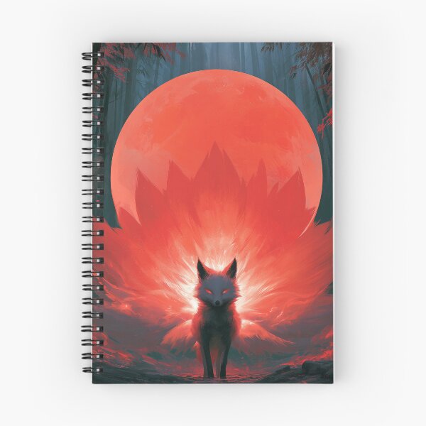 Item preview, Kitsune Beneath Red Moon designed and sold by Rtymer.
