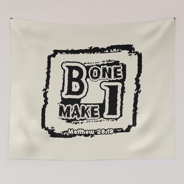 Item preview, Be One. Make One. Matthew 28:19 | Great Commission Christian Abstract Typography | Black designed and sold by ZechJohnRB.