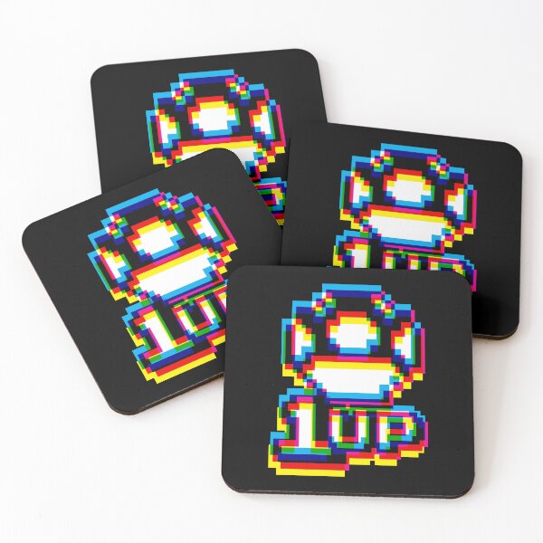 Item preview, 1up Mushroom Glitch - Dark designed and sold by animinimal.