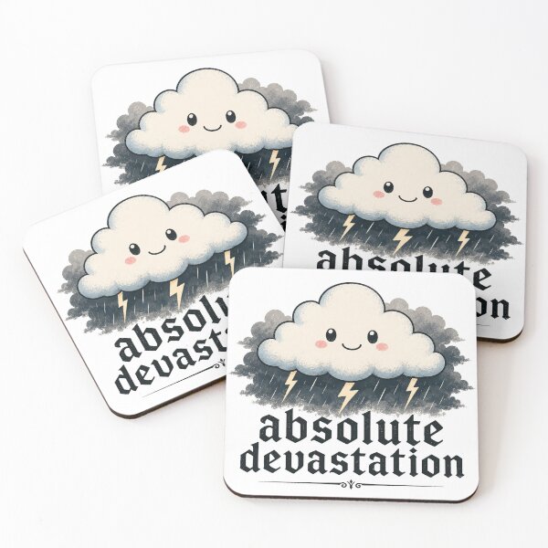 Item preview, Absolute Devastation Shirt | Cute Goth Storm Cloud Funny Graphic Tee designed and sold by SleepyLlamaClothes.
