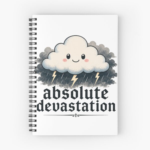 Item preview, Absolute Devastation Shirt | Cute Goth Storm Cloud Funny Graphic Tee designed and sold by SleepyLlamaClothes.