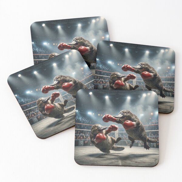 Item preview, Pugilistic Platypuses Trade Blows in the Squared Circle designed and sold by Tridentulus.