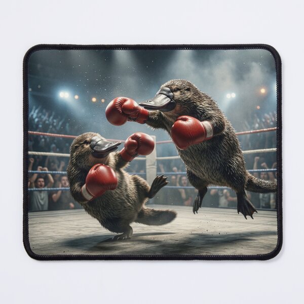Item preview, Pugilistic Platypuses Trade Blows in the Squared Circle designed and sold by Tridentulus.