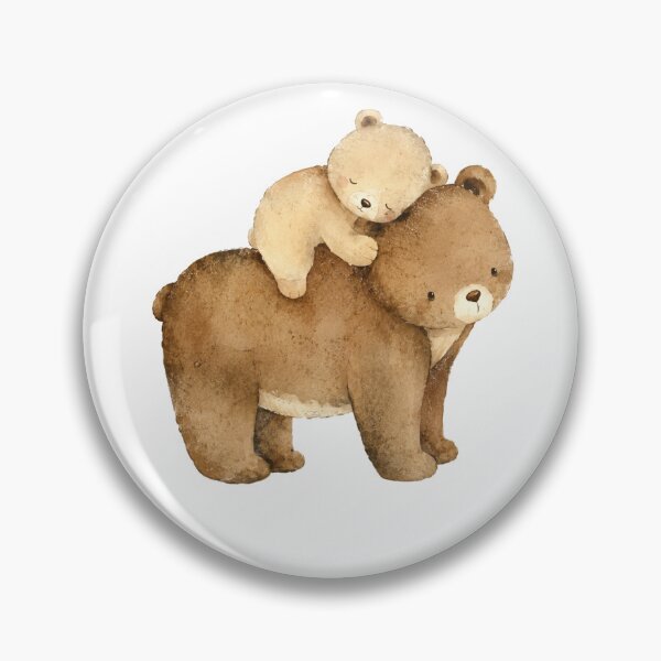 Item preview, Mama Bear And Baby Cub Watercolor Cute Mother Love designed and sold by Moizento.
