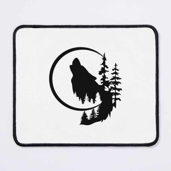 Item preview, Howling wolf fantasy art designed and sold by MagnoliaLake.